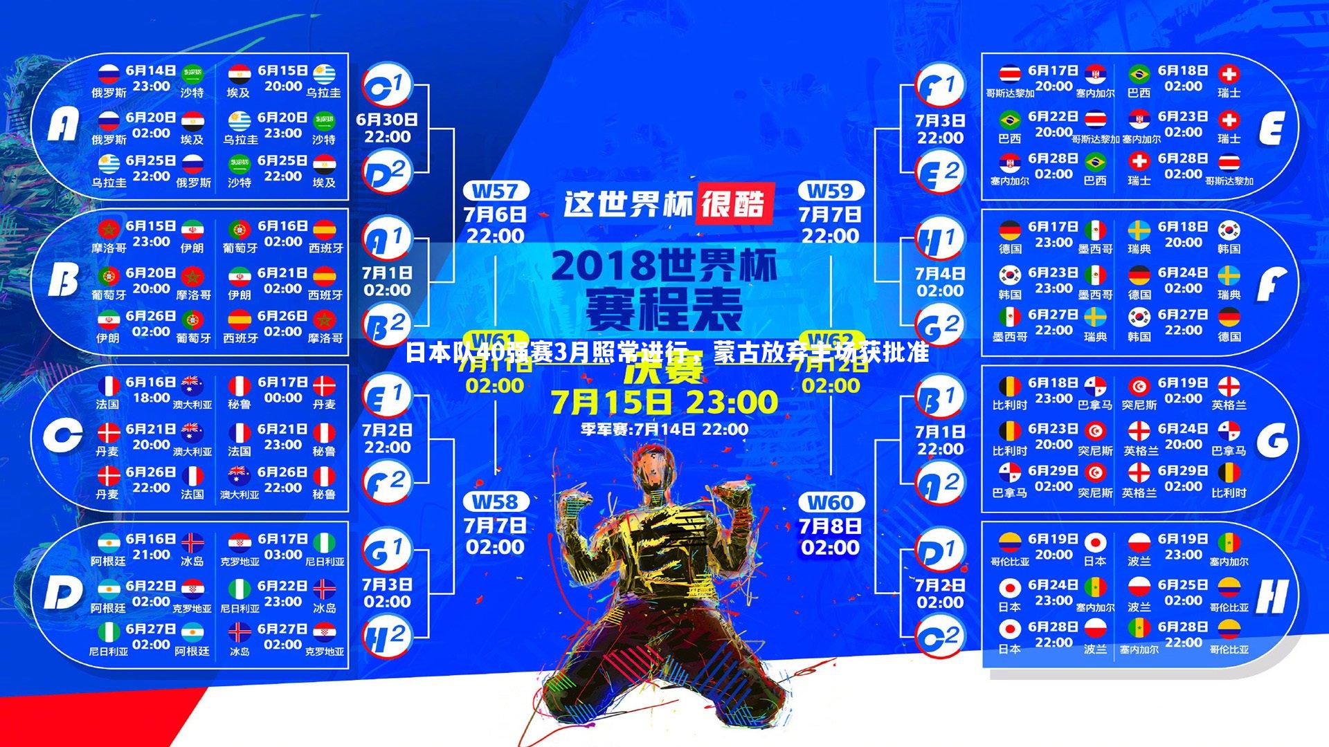 金年会官网|日本队40强赛3月照常进行，蒙古放弃主场获批准